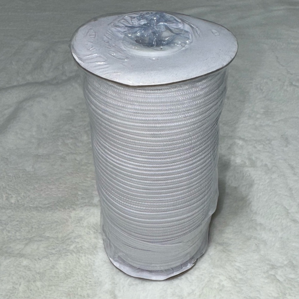 80 Yard Spool 1/4" Width Skinny - Braided Cord - Soft Elastic Bands For Sewing